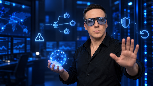 Олег управляет AI-агентами для IT-операций в синем серверном контуре