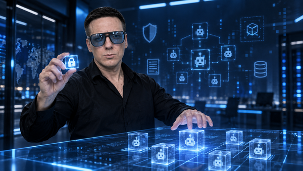 Олег Бердофф управляет доступами AI-агентов в синем центре управления
